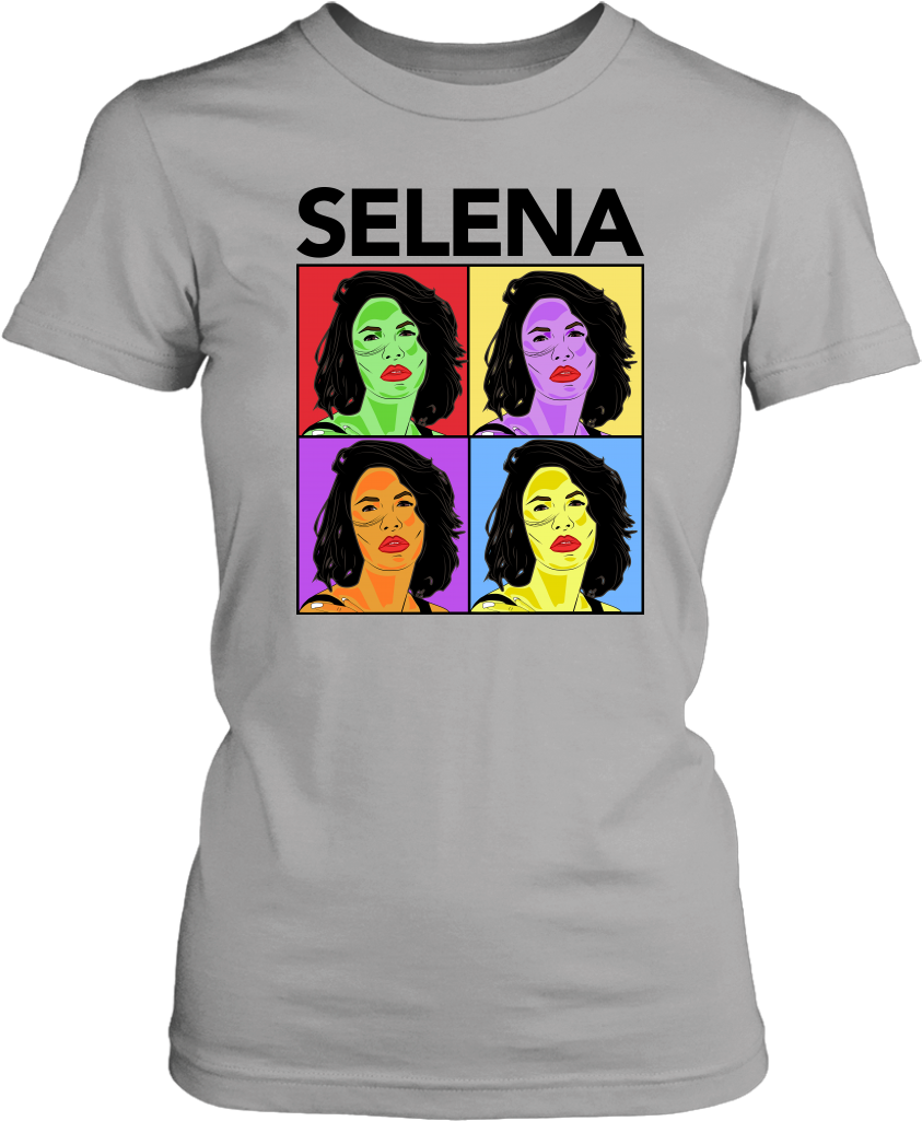 Pop Art Selena Quintanilla Tshirt Design PNG Image