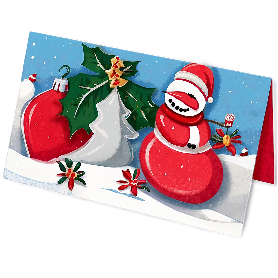 Pop Up Christmas Card Png Uxs21 PNG Image