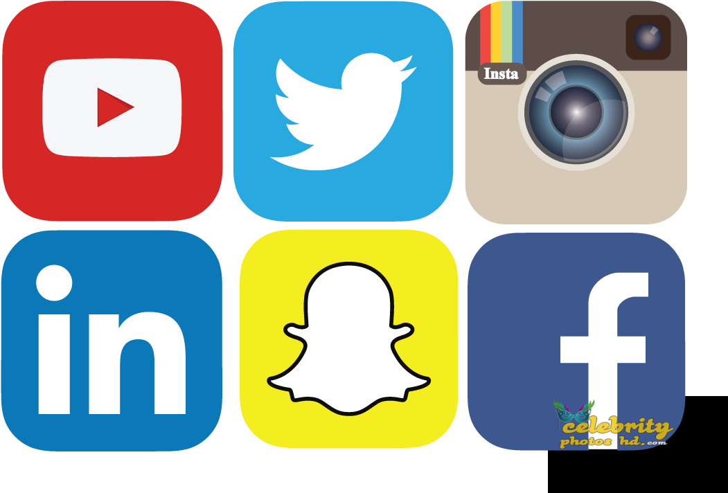 Popular Social Media Icons PNG Image