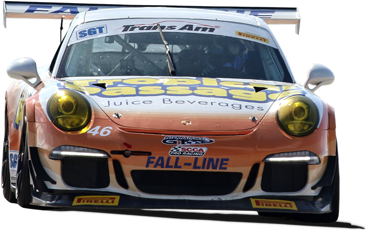 Porsche Race Car Action PNG Image