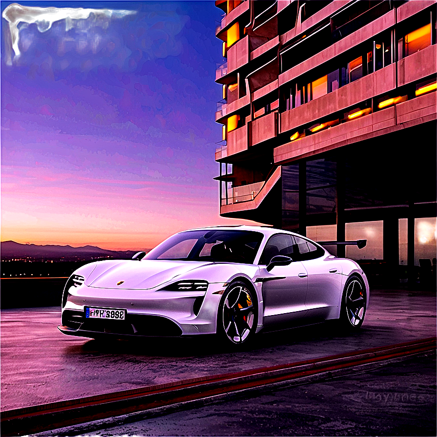 Porsche Taycan Road Presence Png 45 PNG Image