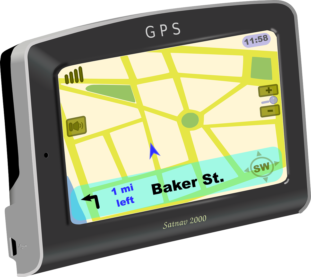 Portable G P S Navigation Device PNG Image