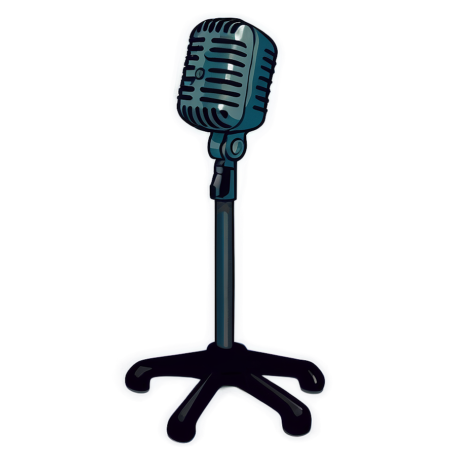 Portable Microphone On Stand Png 21 PNG Image