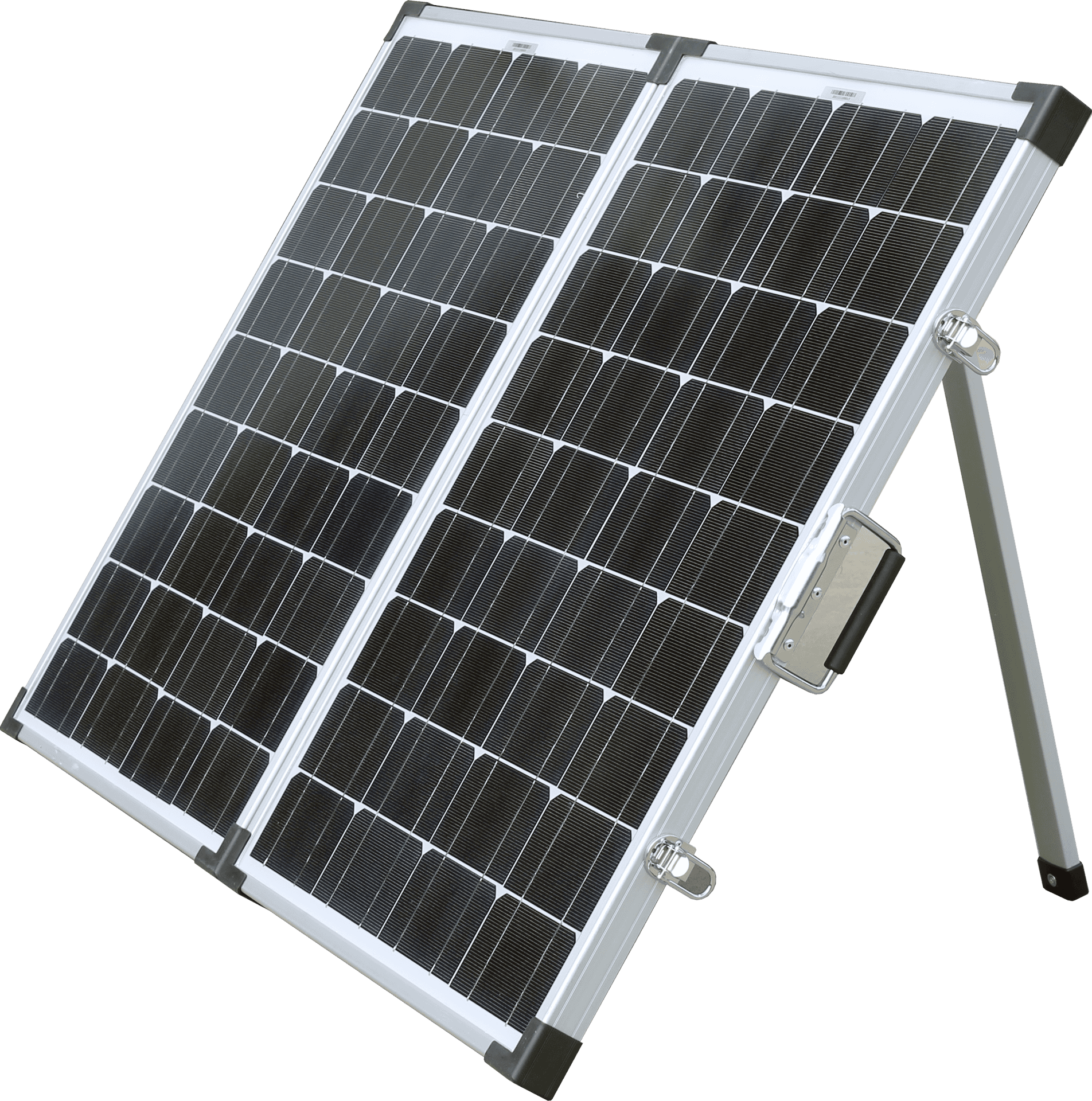 Portable Solar Panel Setup PNG Image