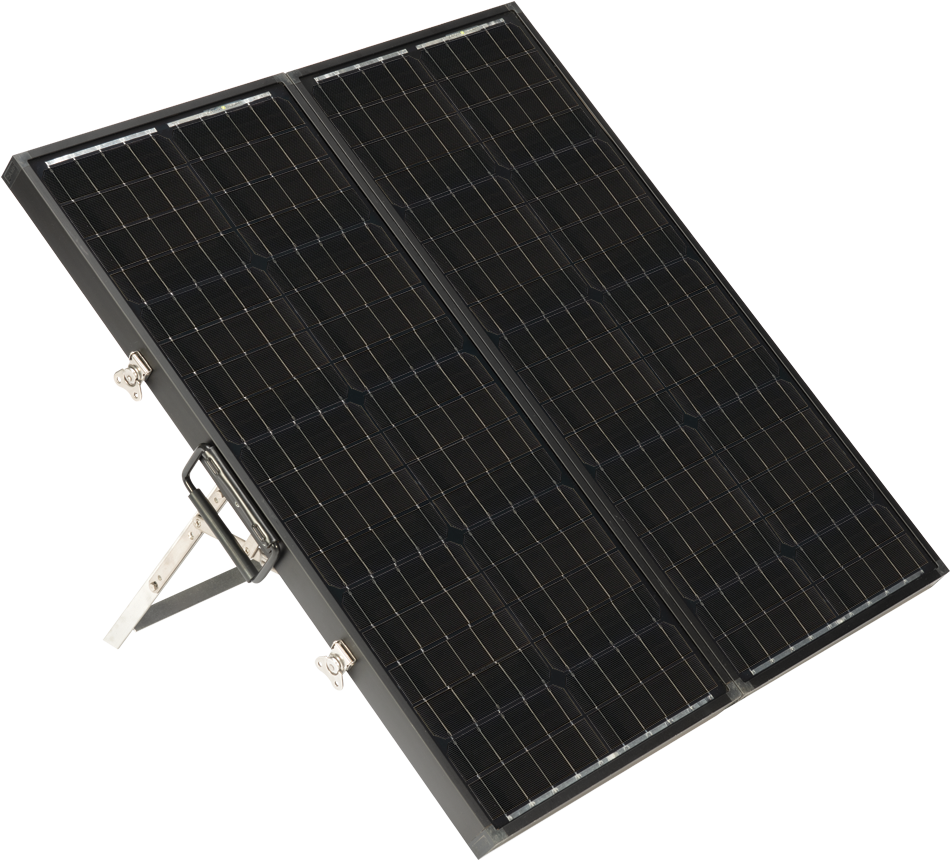 Portable Solar Panels Setup PNG Image