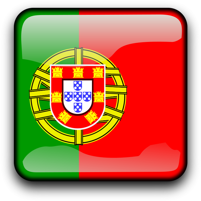 Portugal Flag Button Graphic PNG Image