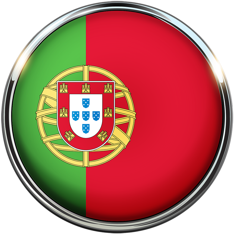 Portugal National Emblem Button PNG Image