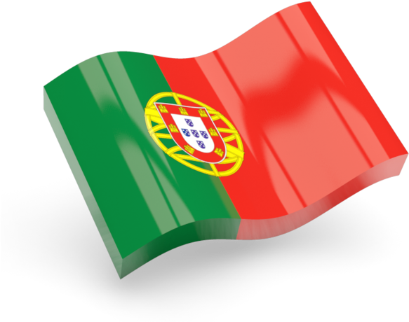 Portuguese Flag Waving PNG Image