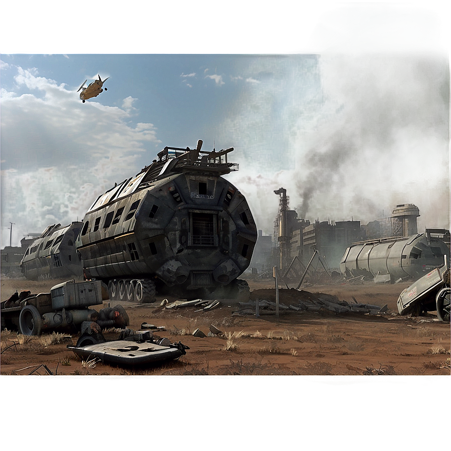 Post-apocalyptic Battlefield Png Pgf6 PNG Image