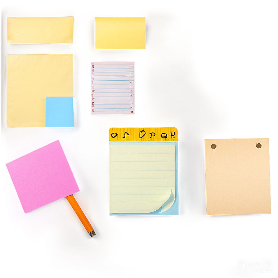 Post It Note Collection Png Mfr78 PNG Image