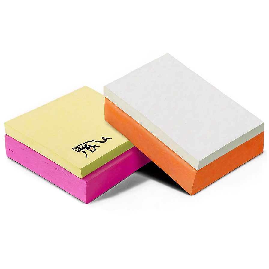 Post It Note Stack Png Qba PNG Image