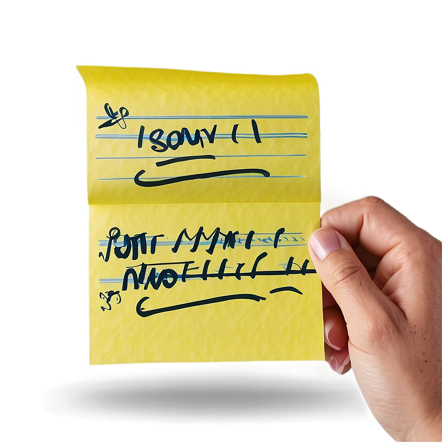 Post It Note With Drawing Png 05252024 PNG Image