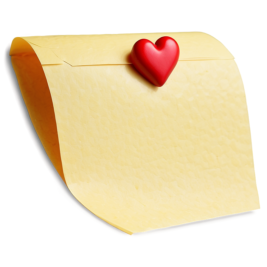 Post It Note With Heart Png 27 PNG Image