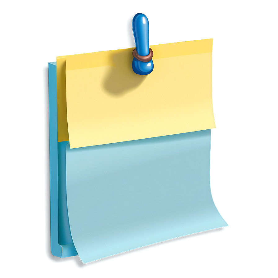 Post It Note With Pin Png Utk PNG Image