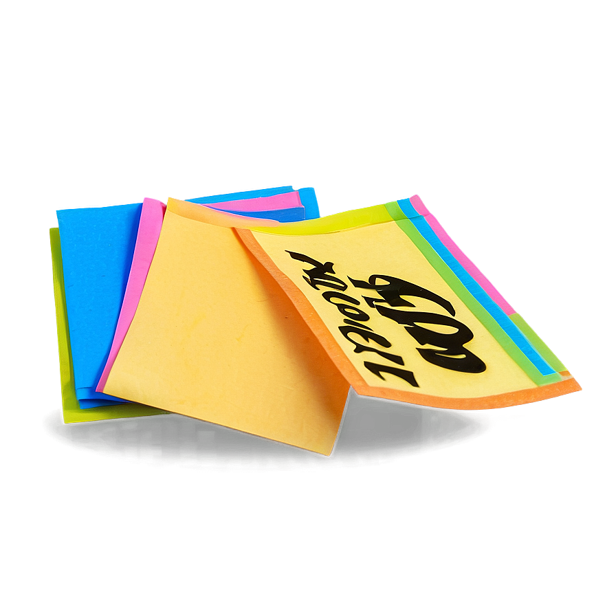 Post It Note With Shadow Png 05252024 PNG Image