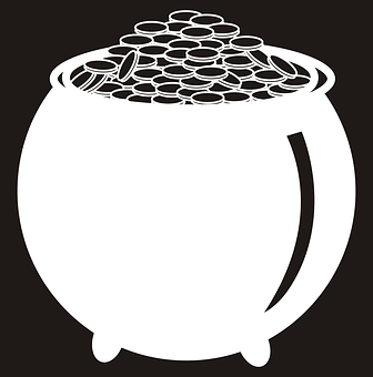 Pot_of_ Coins_ Vector_ Illustration PNG Image