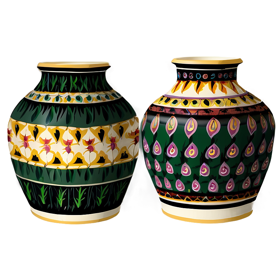 Pot With Pattern Png 6 PNG Image