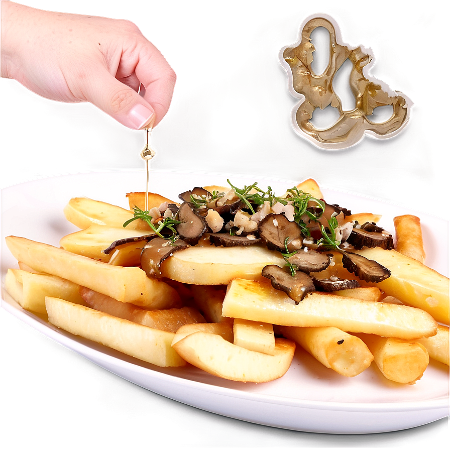 Poutine With Truffle Oil Elegance Png Wod41 PNG Image