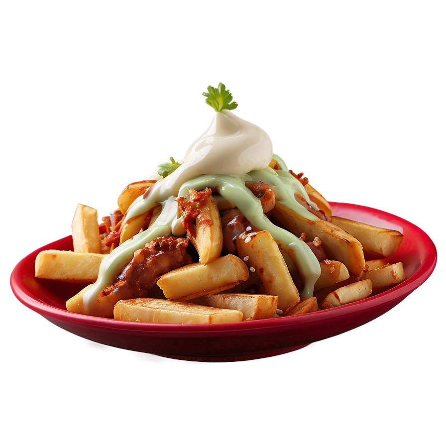 Poutine With Wasabi Mayo Png Lrr PNG Image