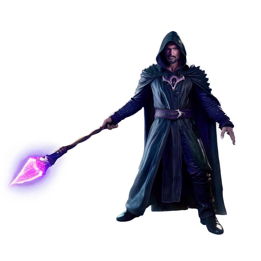 Powerful Dark Sorcerer Png Yrb PNG Image