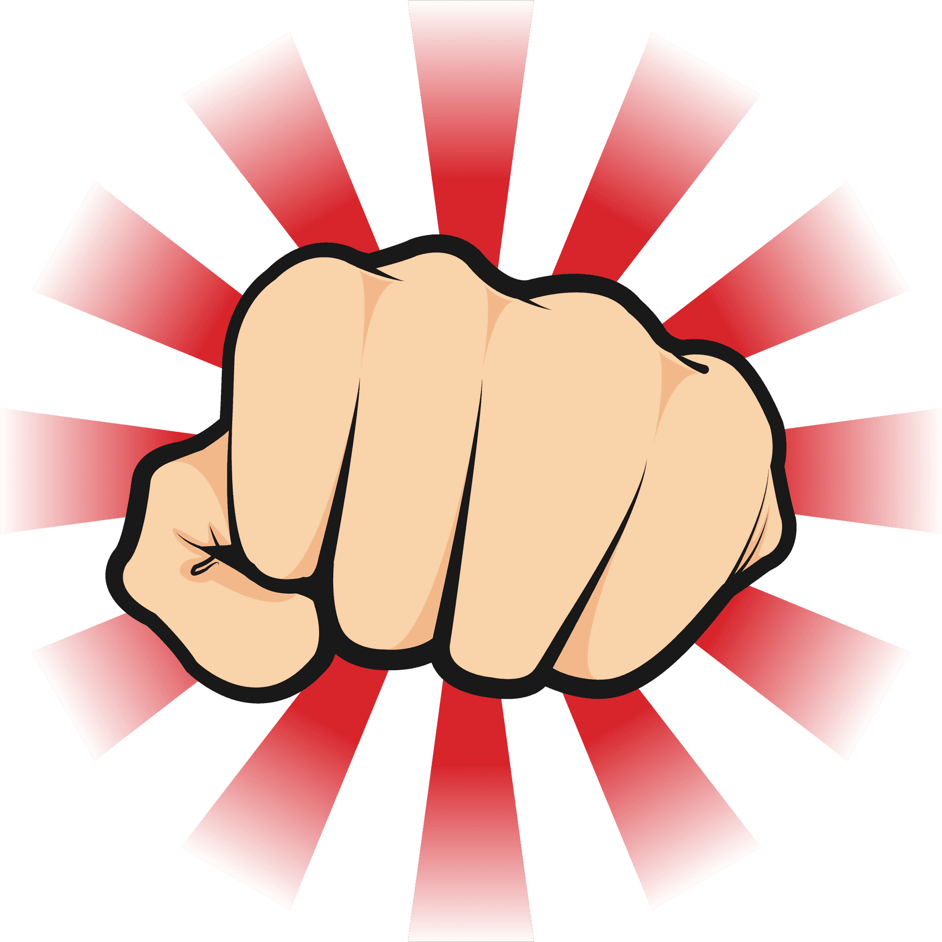 Powerful Fist Illustration PNG Image