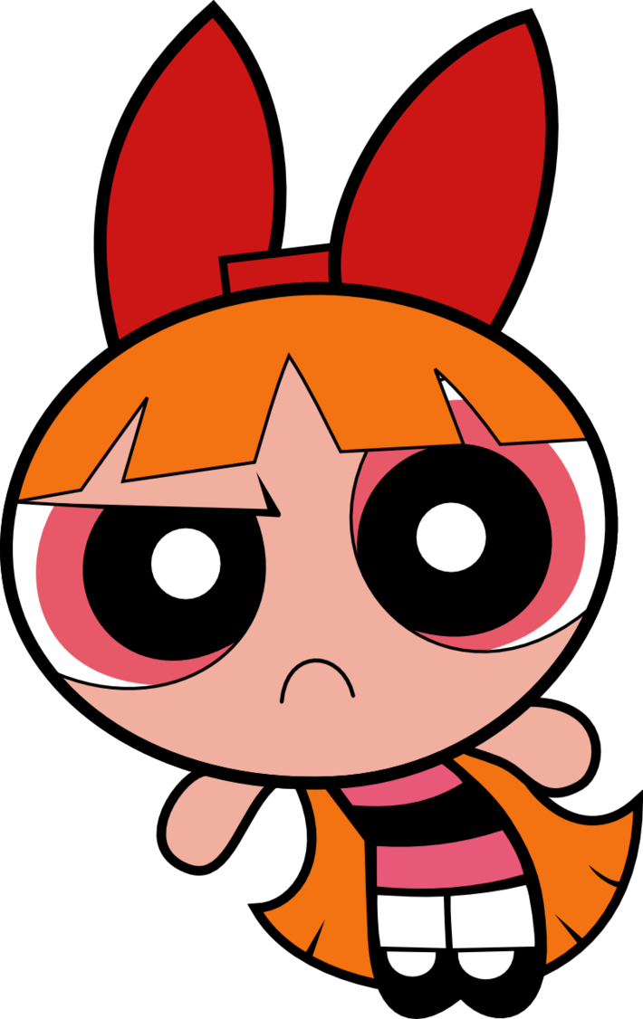 Powerpuff Girls Blossom Frowning PNG Image