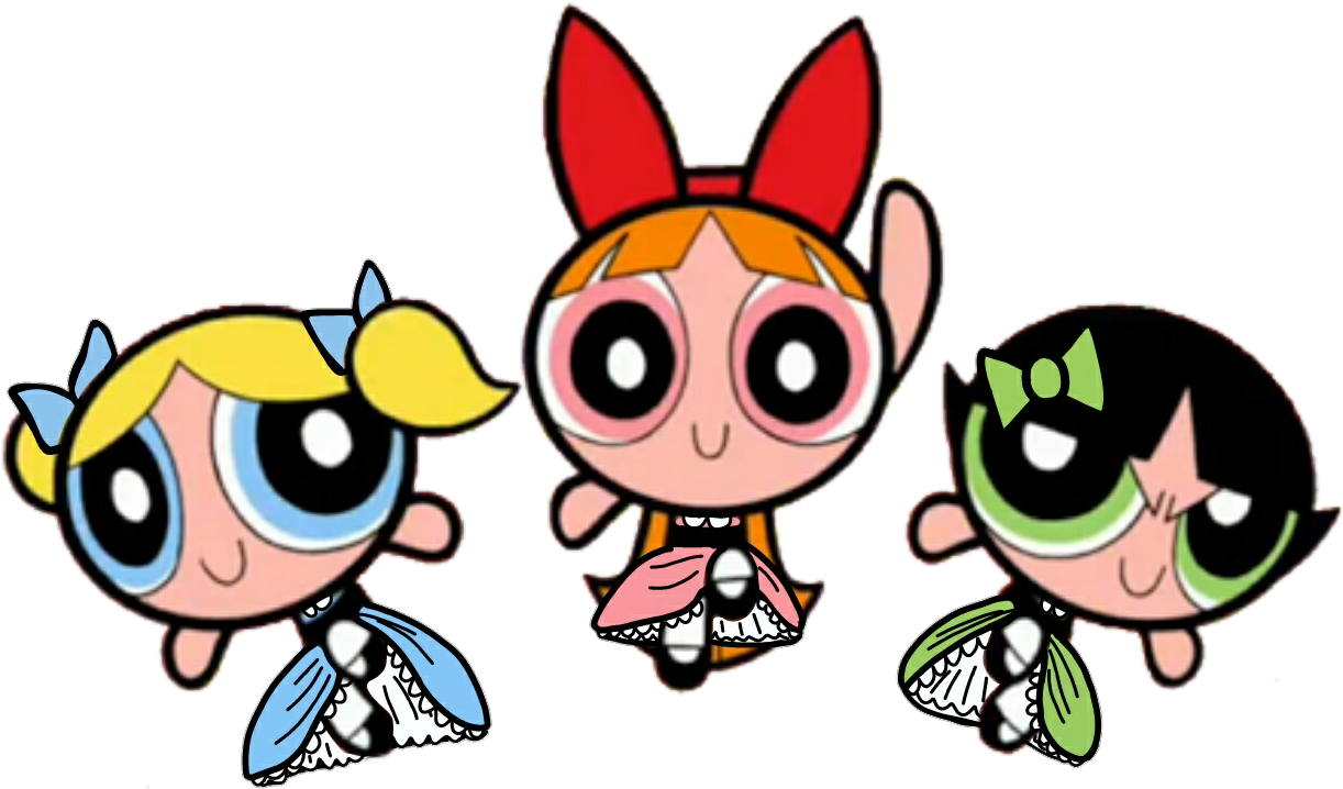 Powerpuff Girls Classic Pose PNG Image