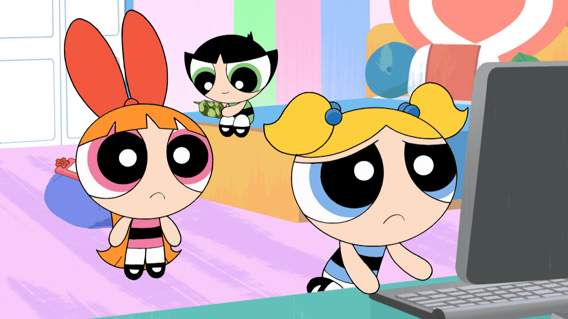 Powerpuff Girls Computer Conundrum PNG Image