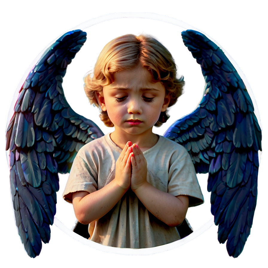 Praying Guardian Angel Png Qih PNG Image