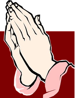 Praying Hands Vector Illustration PNG Image