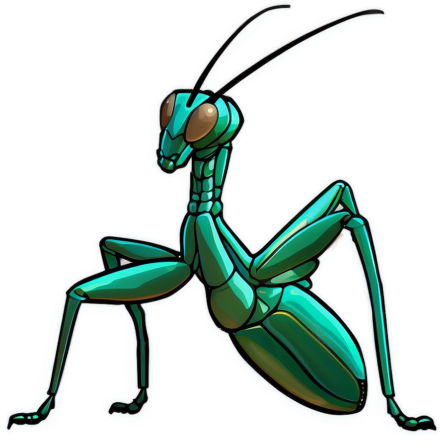 Praying Mantis Outline Png Nsh PNG Image