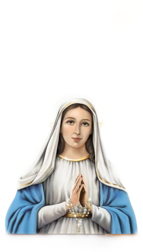 Praying Maria Religious Figure PNG Image