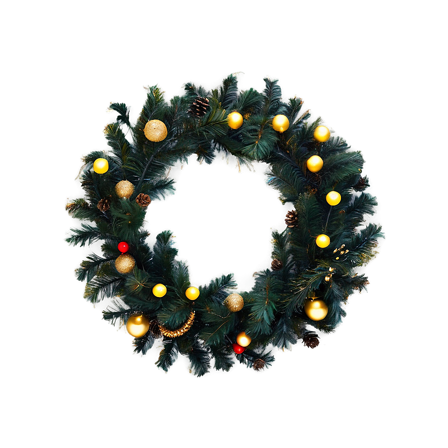 Pre-lit Christmas Wreath Png 05232024 PNG Image