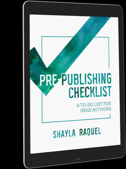 Pre Publishing Checklist_e Book_ Display PNG Image