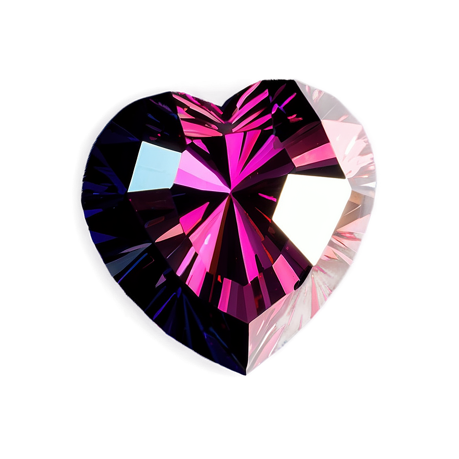 Precious Pink Heart Diamond Png Wwe71 PNG Image