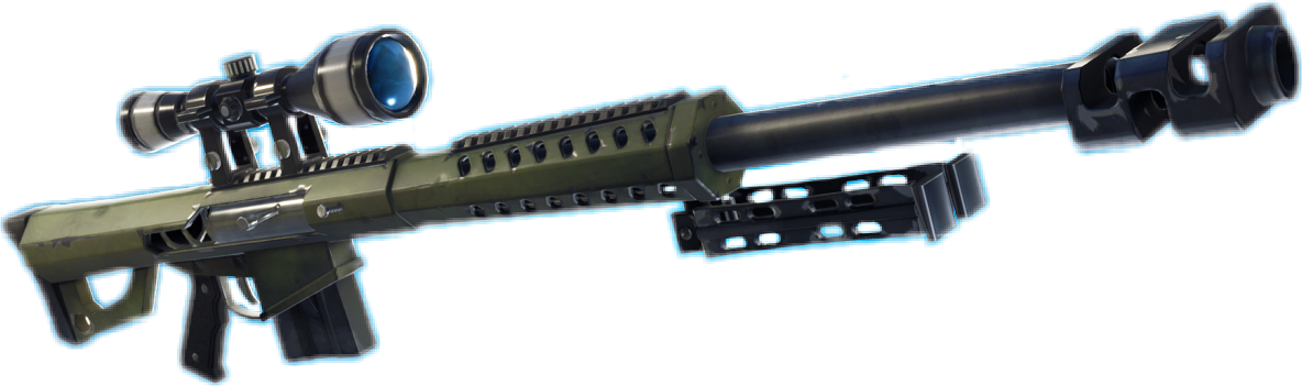 Precision Sniper Rifle Isolated PNG Image