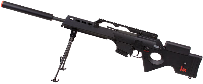 Precision Sniper Rifle Isolated PNG Image