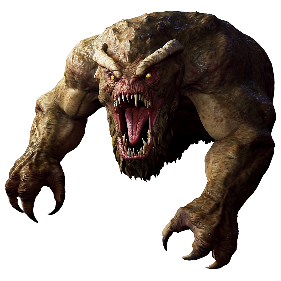 Prehistoric Cave Monster Png 5 PNG Image