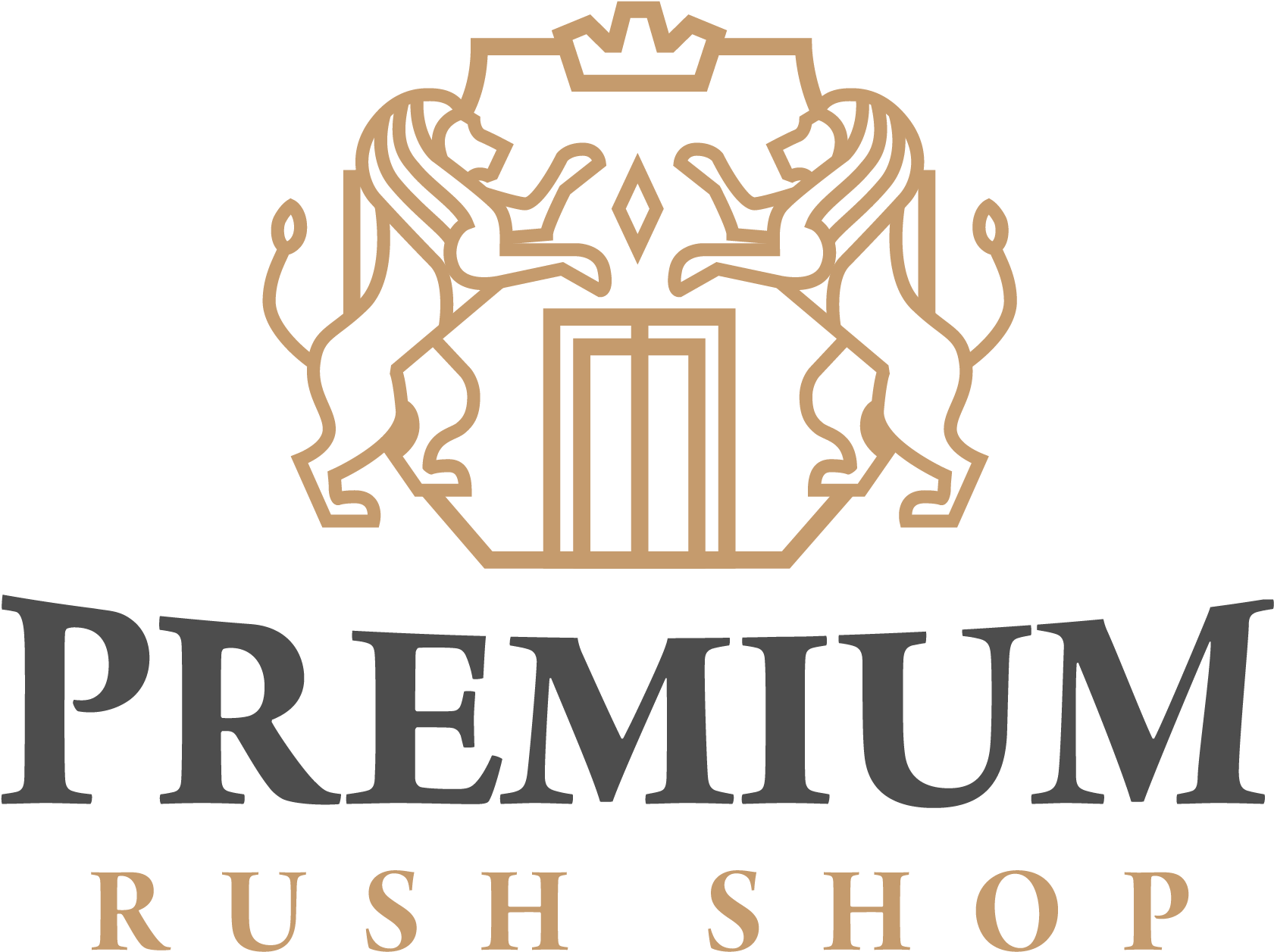 Premium Rush Shop Logo PNG Image