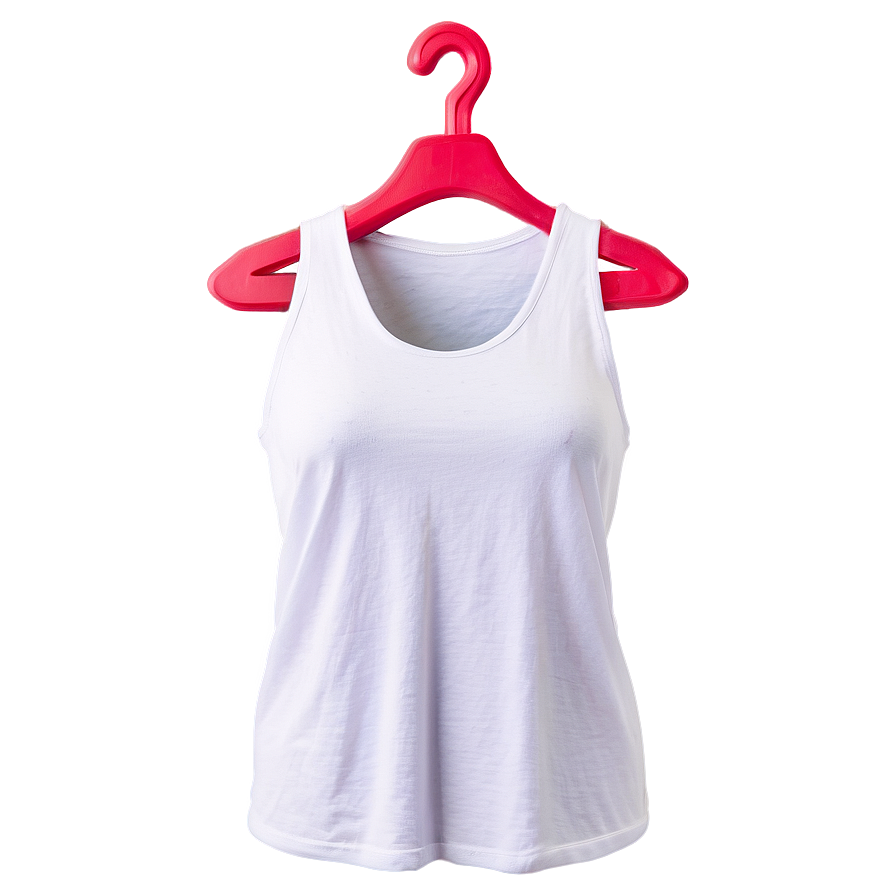 Premium White Tank Top Quality Png 06282024 PNG Image