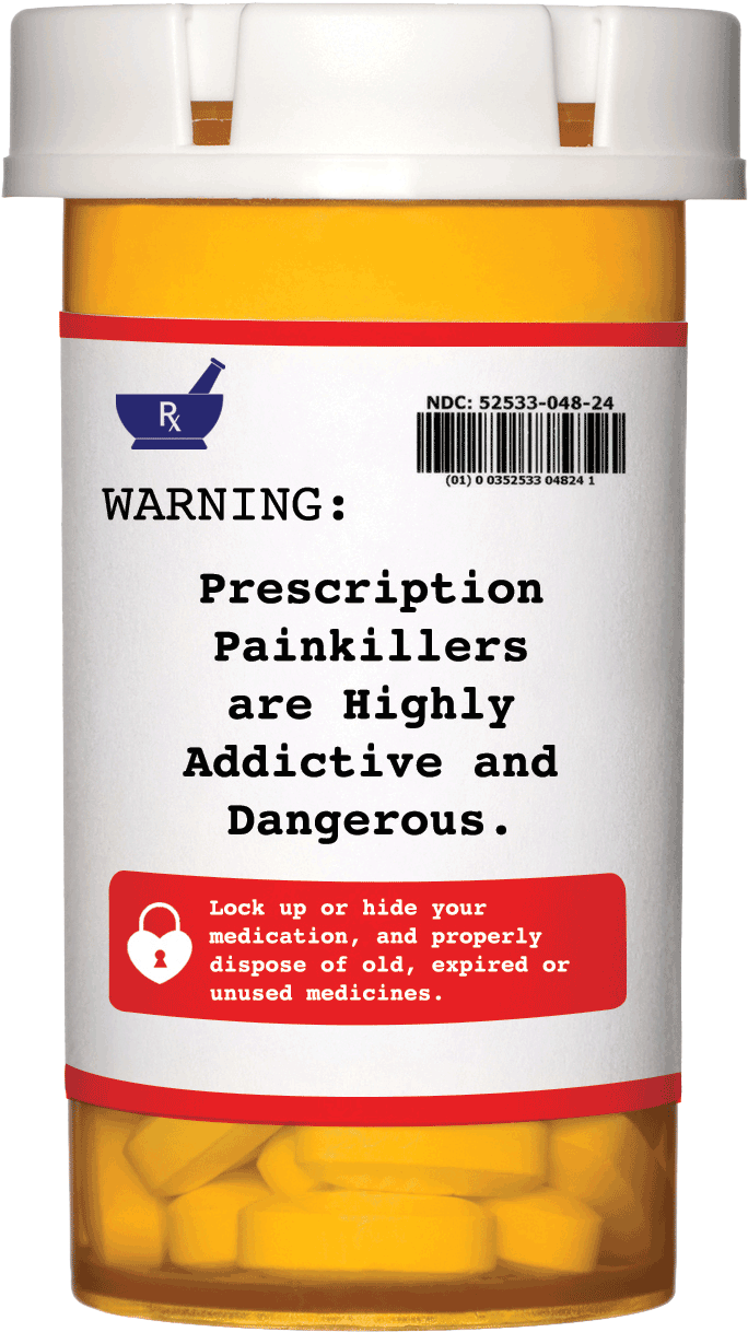 Prescription Pill Bottle Warning Label PNG Image