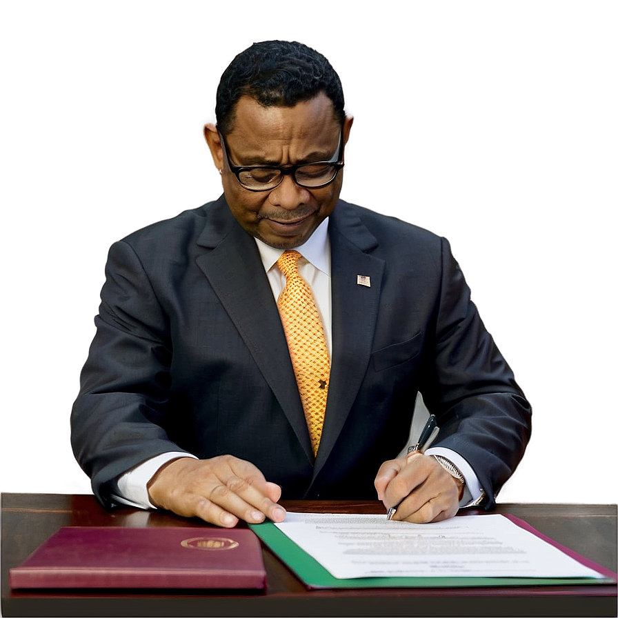 President Signing Document Png 06132024 PNG Image