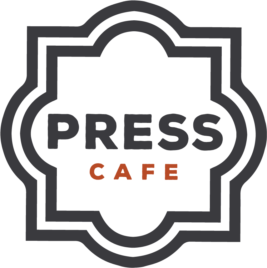 Press Cafe Logo Design PNG Image