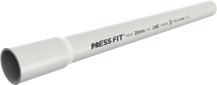 Press Fit P V C Pipe25mm L M S Product PNG Image