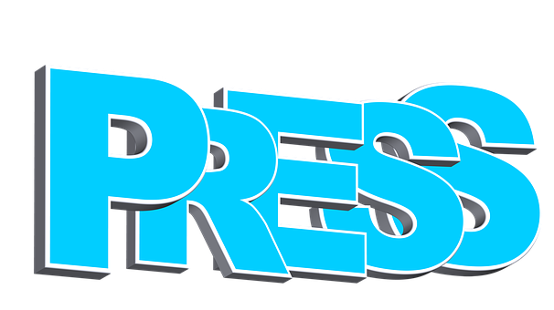 Press3 D Text Graphic PNG Image