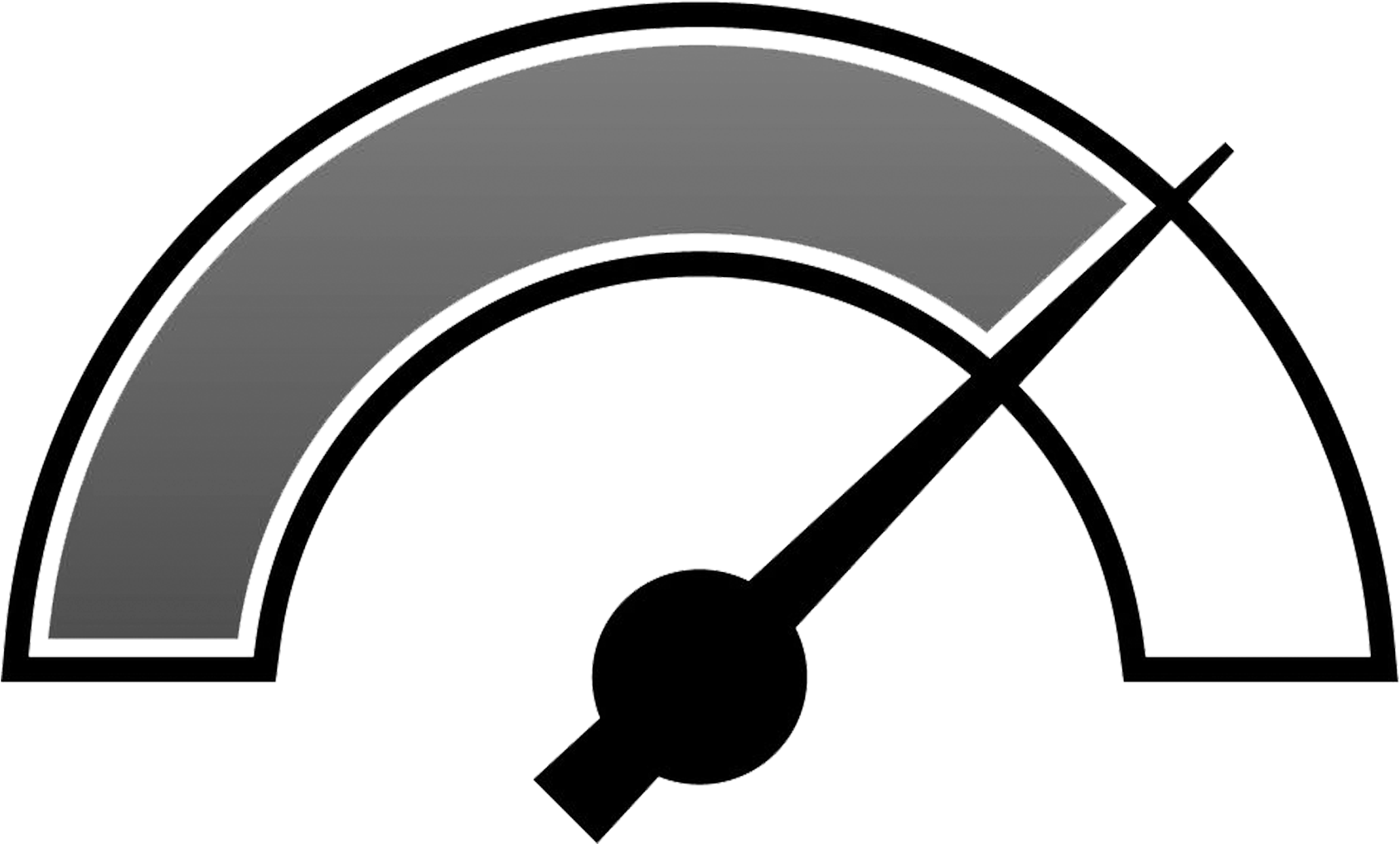 Pressure Gauge Indicator Silhouette PNG Image