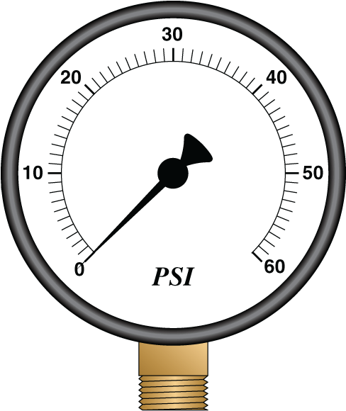 Pressure Gauge Reading P S I PNG Image