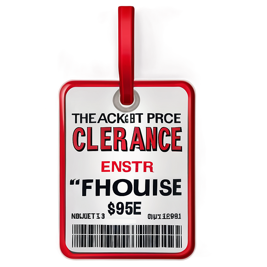 Price Tag For Clearance Png 70 PNG Image