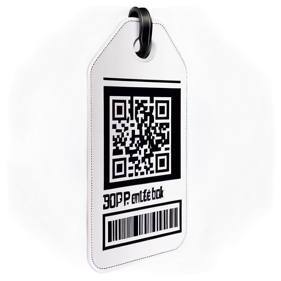 Price Tag With Qr Code Png Cmv40 PNG Image