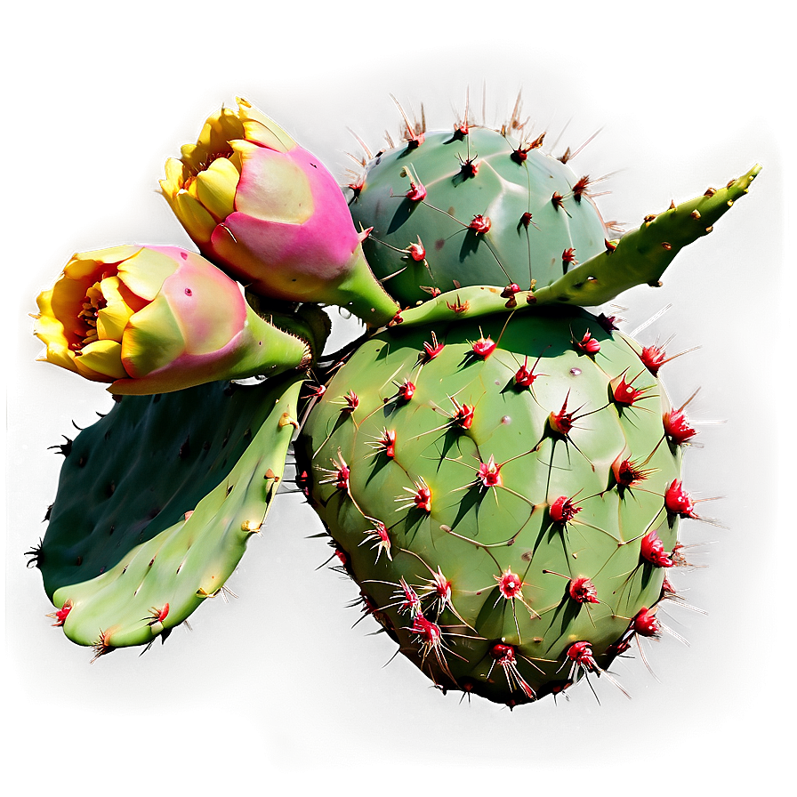 Prickly Pear On White Png 06252024 PNG Image